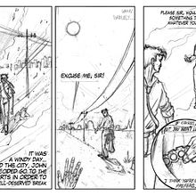 An ordinary Constantine's evening by Colito. Un proyecto de Ilustración tradicional, Cómic, Dibujo a lápiz y Dibujo de Juan Francisco Coll Romero - 14.08.2020