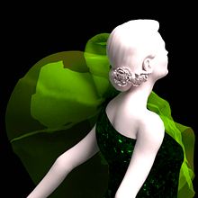 Virtual Fashion · Verde. Un proyecto de 3D, Animación 3D, Diseño 3D, Diseño de moda, Diseño de vestuario y Modelado 3D de Diego García Carpintero - 04.07.2020
