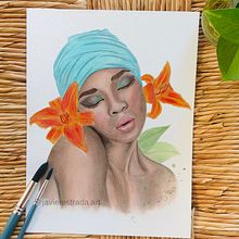 watercolor portrait. Projekt z dziedziny Malowanie akwarelą użytkownika Javier Estrada - 15.08.2020