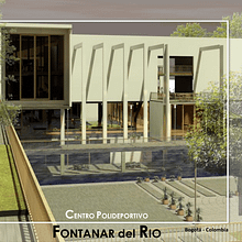 Centro polideportivo: FONTANAR DEL RIO. Un proyecto de 3D, Arquitectura, Arquitectura digital, Arquitectura interior, Creatividad e Ilustración arquitectónica de Alejandro Vanegas - 15.08.2018