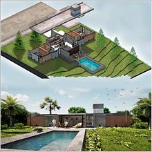 Mi Proyecto del curso: Ilustración digital de proyectos arquitectónicos. Un proyecto de Arquitectura, Paisajismo, Ilustración digital, Arquitectura digital e Ilustración arquitectónica de David Florez - 30.07.2020