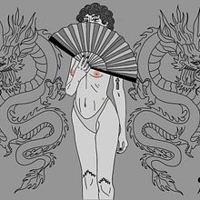 Auto retrato con influencia china Ein Projekt aus dem Bereich Traditionelle Illustration von Amira Canan - 16.08.2020