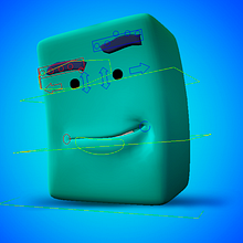 Proyecto del curso: Rigging: articulación facial de un personaje 3D. Projekt z dziedziny Rigging użytkownika Oscar Kingsley - 22.03.2021