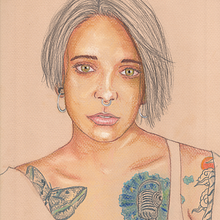 Mi Proyecto del curso: Ilustración con pastel y lápices de colores. Portrait Drawing, and Traditional illustration project by Rodri González - 08.16.2020