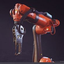 Robot Industrial - Proyecto Final - Curso: Creación de props realistas para videojuegos. 3D, Game Development, 3D Design, 3D Modeling, and Video Games project by Leonardo Grosso - 08.16.2020