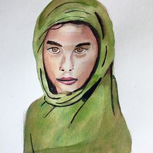 Mi Proyecto del curso: Retrato artístico en acuarela. Un proyecto de Bellas Artes, Dibujo de Retrato, Pintura y Pintura a la acuarela de Eva Gruss - 17.08.2020