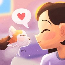 Eu e Penélope . Un progetto di Disegno digitale, Illustrazione tradizionale e Illustrazione digitale di Nany Ferreira - 17.08.2020