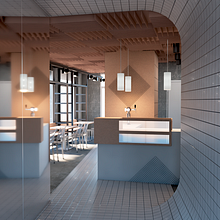 Restaurant Ein Projekt aus dem Bereich 3D, Architektur, Innenarchitektur, 3-D-Design und Retail Design von Jonatan Siria Sanchez - 12.02.2020