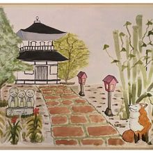 Mi Proyecto del curso: Ilustración en acuarela con influencia japonesa. Fine Arts, Creativit, and Drawing project by memis - 08.17.2020