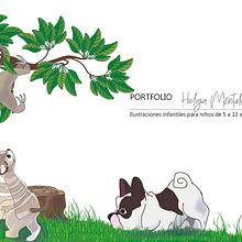 Pequeño Portfolio. Ilustraciones para niños.. Un proyecto de Ilustración tradicional de Helga Montalván - 17.08.2020