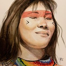 Mi Proyecto del curso: Retrato artístico en acuarela. Projekt z dziedziny Portret i Malowanie akwarelą użytkownika zaipabon - 18.08.2020