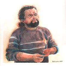 Retrato de amigo. Watercolor Painting project by Eduardo Marticorena - 08.19.2020