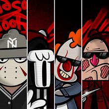 K.W.A Killas With Attitudes. Un proyecto de Dibujo, Dibujo digital, Diseño de personajes, Ilustración tradicional e Ilustración digital de J.FRAMES BOND - 19.08.2020