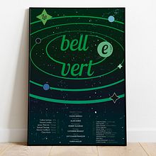 La Belle Verte: cartel tipografico para el curso de BlueTypo. Un proyecto de Diseño de carteles, Diseño gráfico y Tipografía de EASdesign - 25.07.2020