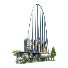 07. Tower in Gothic Quarter: Bohemian Hostel for Backpackers Competition. Un projet de 3D, Architecture , et Modélisation 3D de Manuel Carballo - 19.08.2020