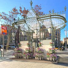 12. Antoni Gaudí, Barcelona’s Flower Kiosk Reconstruction. Een project van 3D, Architectuur, Digitale architectuur,  3D-modellering y Architecturale visualisatie van Manuel Carballo - 19.08.2020