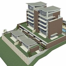 19. Puerto Piritu, Residential Complex. Un proyecto de 3D, Arquitectura, Modelado 3D y Visualización arquitectónica de Manuel Carballo - 19.08.2020