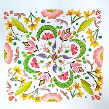 Composición floral con acrílicos. Een project van Traditionele illustratie van Roberta De Simone - 19.08.2020