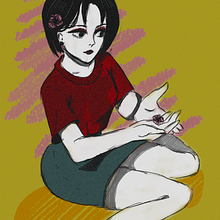 Mi Proyecto del curso: Creación de personajes manga HANA. Un proyecto de Ilustración tradicional, Ilustración con tinta e Ilustración digital de Florencia Grassi - 20.08.2020