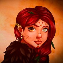 Meu projeto do curso: Retrato de personagens femininas com Procreate. Digital Painting project by Laura Bosi - 08.21.2020