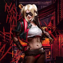 Harley Quinn (Wallpaper). Un proyecto de Composición fotográfica y Diseño digital de Carlos Vasquez - 21.08.2020