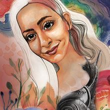 My project in Illustrated Portrait in Watercolor course. Projekt z dziedziny  Malarstwo i Malowanie akwarelą użytkownika Steph Kates - 21.08.2020