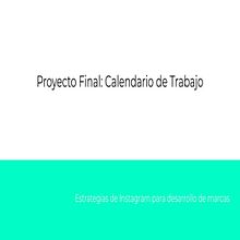 Mi Proyecto del curso: Estrategias de Instagram para desarrollo de marcas. Un progetto di Cinema, video e TV di jorge_716053 - 25.08.2020