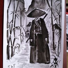 Mi Proyecto del curso: Ilustración en tinta china con influencia japonesa. Un proyecto de Ilustración con tinta de Ana Pereira - 22.08.2020