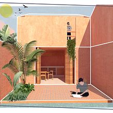 Mi Proyecto del curso: Representación gráfica de proyectos arquitectónicos. Un proyecto de Arquitectura, Arquitectura digital y Collage de Flor Rocha - 15.09.2020