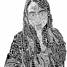 Mi Proyecto del curso: Retrato tipográfico dibujado a mano. Traditional illustration project by Ana Eliza Pérez Gutiérrez - 08.21.2020