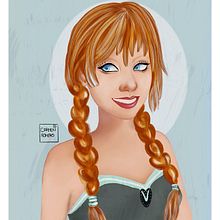 Pelirroja: Retrato de personajes femeninos con Procreate. Projekt z dziedziny  R, sunek, Portret i Design użytkownika Maika - 22.08.2020