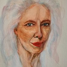 Retrato artístico en acuarela, a partir de la técnica Grisalla. Un proyecto de Dibujo de Retrato de porrua_rocio - 25.08.2020