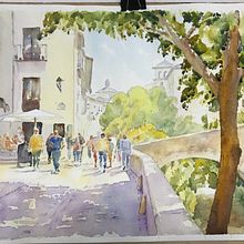 Antes y después de la tormenta. Watercolor Painting project by Juan Reyes Ruiz - 12.12.2020