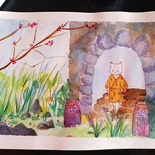 Mi Proyecto del curso: Ilustración en acuarela con influencia japonesa. Un projet de Illustration traditionnelle de montse_calderon_moreno - 23.08.2020