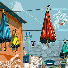 Meu projeto do curso: Ilustração arquitetônica: capture a personalidade de uma cidade. Un proyecto de Arquitectura, Collage, Dibujo, Dibujo digital, Ilustración tradicional, Ilustración arquitectónica e Ilustración digital de Crislayne Marques - 24.08.2020