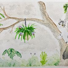 Mi Proyecto del curso: Ilustración en acuarela con influencia japonesa. Watercolor Painting project by Andrés Guzmán - 08.24.2020