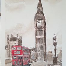 My project in Architectural Sketching with Watercolor and Ink course. Un projet de Illustration architecturale de Diana Poell - 24.08.2020