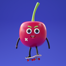 Cherry  Ein Projekt aus dem Bereich 3D, 3-D-Animation, 3-D-Design, Design von Figuren, Design von 3-D-Figuren und 3-D-Modellierung von Fernando Mejia Mahecha - 26.04.2020