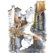 Mi Proyecto del curso: Paisaje urbano en acuarela. Ilustração tradicional projeto de Lilia Morales Mori - 24.08.2020