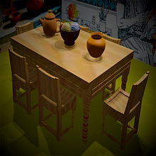 Modelado del Comedor de Frida KahloNuevo proyecto. 3D project by Alexis Maximiliano Delgado Urbina - 08.24.2020