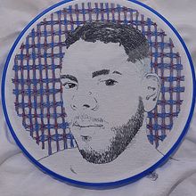 Meu projeto do curso: Criação de retratos bordados. Embroider project by Paulo Luz - 03.04.2021