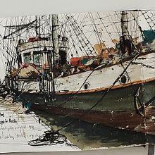 North Star of Herschel Island. Drawing, Fine Arts, Traditional illustration, Painting, Sketchbook, Sketching, and Watercolor Painting project by Reha Sakar - 08.21.2020