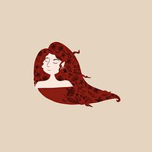 My project in Illustrated portraits with botanical elements course. Botanical Illustration, Digital Illustration, Traditional illustration, and Portrait Drawing project by Natalia Torres - 08.25.2020