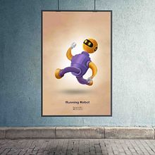 Running-Robot. 3D Character Design project by kalmasoud - 08.25.2020