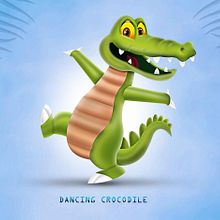 Dancing-Crocodile. 3D Character Design project by kalmasoud - 08.25.2020