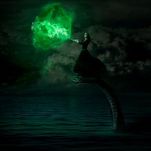 Green snake. Photomontage project by cristian tapia - 08.25.2020