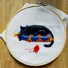 Gato y ovillo. Un proyecto de Artesanía de Angelika Villalta Soto - 06.03.2021