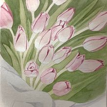 Mi Proyecto del curso: Técnicas de acuarela en negativo para ilustración botánica. Fine Arts, Pencil Drawing, Artistic Drawing, Realistic Drawing, Botanical Illustration, and Watercolor Painting project by memis - 08.25.2020