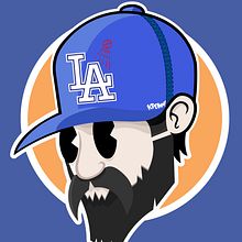 LA Dodgers. Un progetto di Character design, Illustrazione digitale e Illustrazione vettoriale di federico capón - 25.08.2020