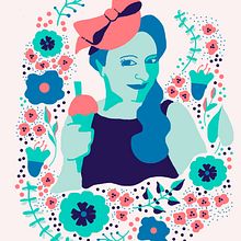 My project in Illustrated portraits with botanical elements . Projekt z dziedziny  użytkownika Liz Romano - 26.08.2020